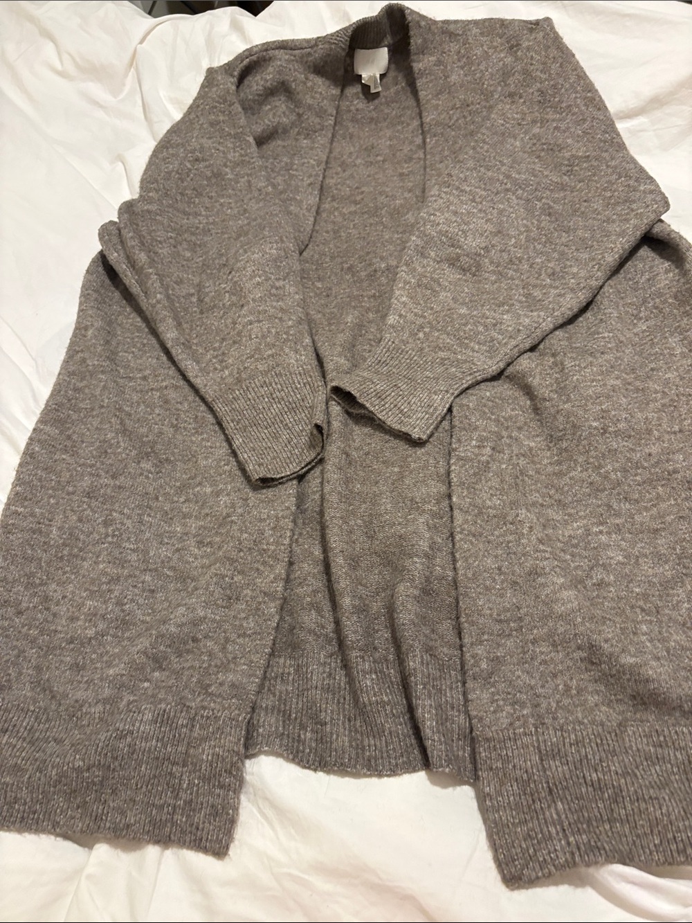 H&M Open-Front Women's Cardigan Sweater - Gray Brown